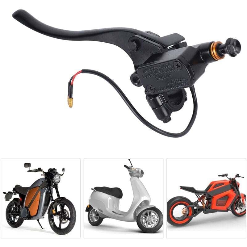 Image of Maître Cylindre Frein Avant Moto Embrayage Guidon 10mm Pompe Hydraulique