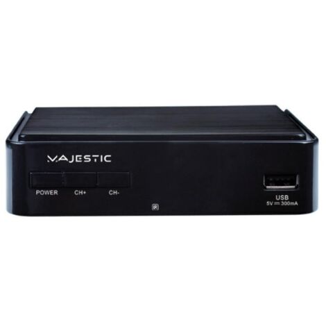 Majestic DEC 665 HD Decoder Digitale Terrestre DVB-T2 HEVC Main 10 HDMI Scart