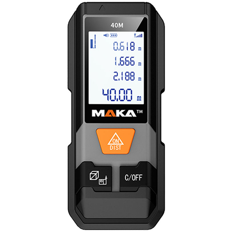 MK202 Infrared Distance Meter High Accuracy Laser Meter Handheld Electronic Ruler, Measuring range 40 meters - Measuring range 40 meters - Maka