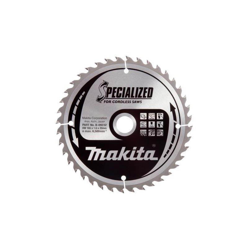 B09232 165 x 20 40T thin circular saw - Makita