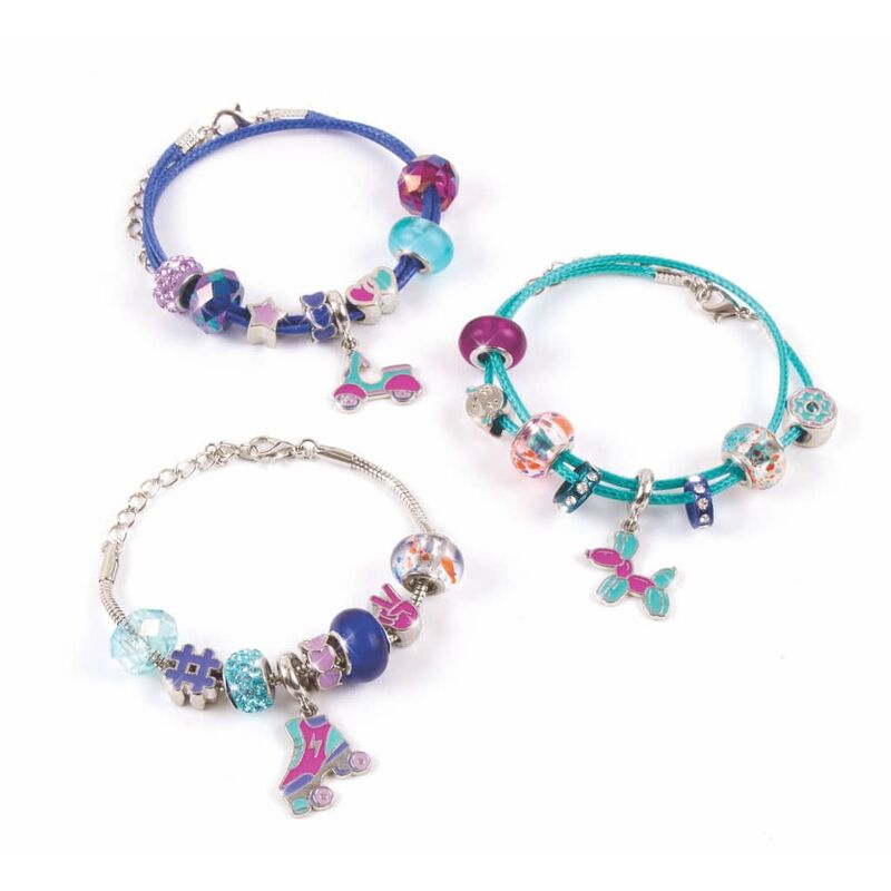 

Kit de pulseras Halo Charms True Blue 27 piezas - Make It Real