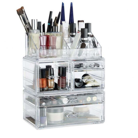 Make up aufbewahrung aus acryl mit 21 fachern 8