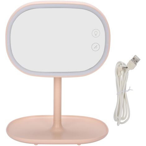 Make-Up Mirror Lamp Portable USB Charging LED Desktop Table Light for Bedroom Dormitory