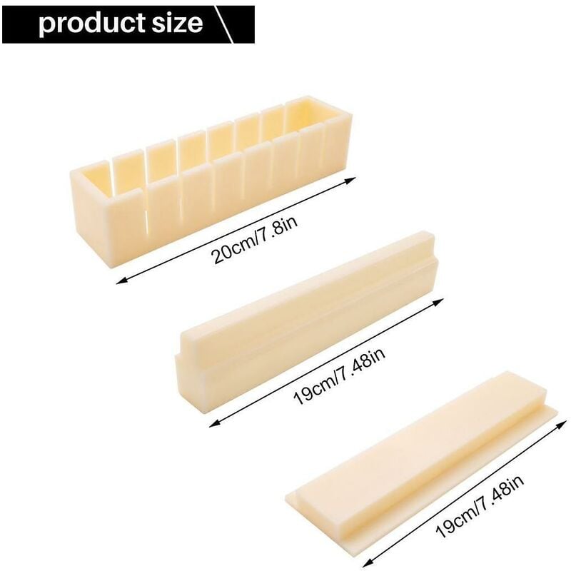 Image of Maker Rice Mold Japanese Cake Mold Multifunctional Mold Making Kit Square Shape b