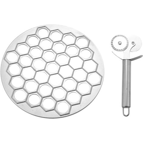 Maker Russische Knödelform Pelmeni Metallform mit Ravioli-Rad Pasta-Doppelschneider für Küche C