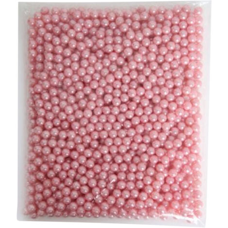 Makeup Brush Holders Multipurpose Acrylic Makeup Storage Box for Bathroom Vanity Countertop One Packet of Pink Pearls (Approx. 250g/8.8oz)