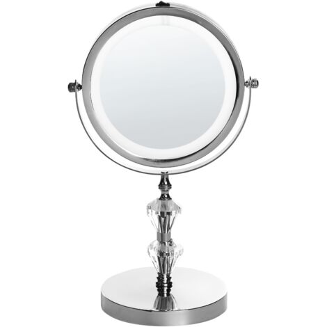 Makeup Mirror LED LAON Silver