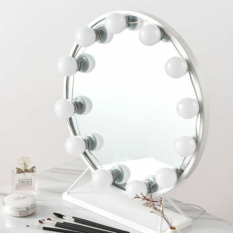 Langray - Makeup Mirror Lights, Hollywood Style Vanity Mirror Lights Kit with usb Power Cord and 14 Dimmable led Bulbs, 5 Brightness Levels, 3 Light