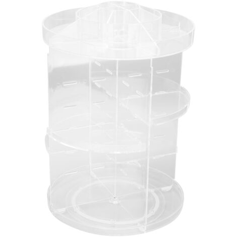 Makeup Organizer 360 Degree Rotation Cosmetic Storage Box Large Capacity Acrylic Jewelry Storage Rack