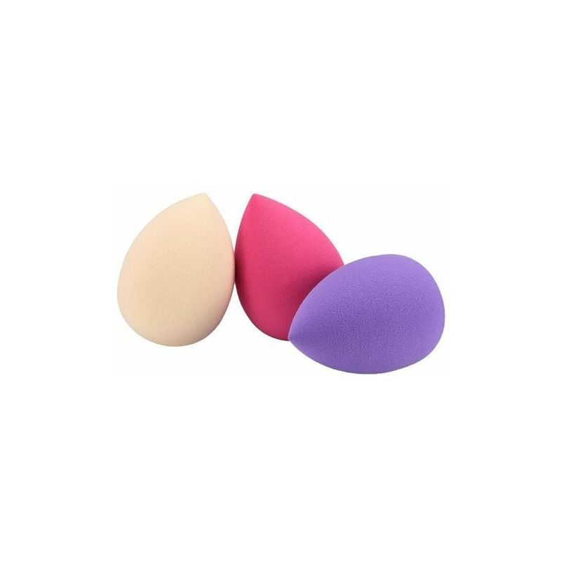 Makeup Sponges 3 Pcs Beauty Blender Foundation Sponges for Liquid/Powder/Cream Makeup. CHAM