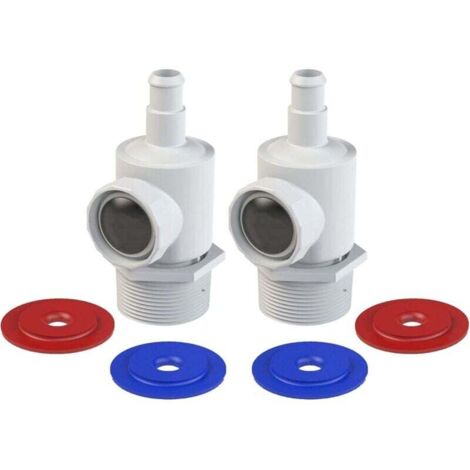 MakHOON 9-100-9001 UWF, paquete de 2, conector de repuesto universal, compatible con paredes de piscina Polaris Zodiac 380, 280, 180