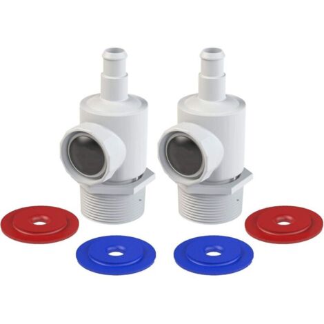 MakHOON 9-100-9001 UWF, paquete de 2, conector de repuesto universal, compatible con paredes de piscina Polaris Zodiac 380, 280, 180