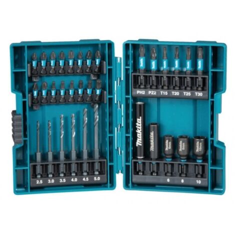 Maki Bohrer -Bit-Set Acciaio super rapido Metallo 33tlg B-66896