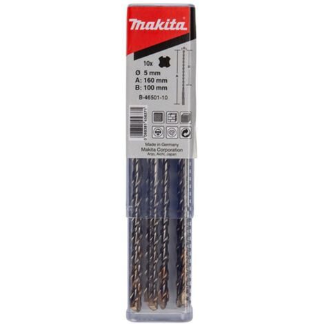 Makita 10x SDS-VPLUS-Bohrer 5 x 160 - B-46501-10