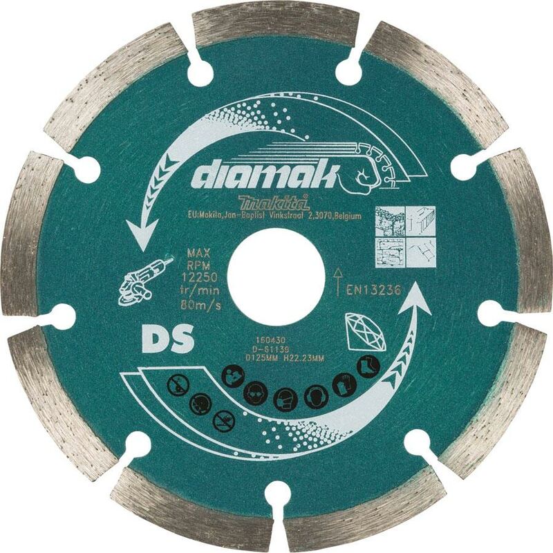 D-61139 seg Diamond Cutting Disc 125mm Blade Concrete Stone Cutter - Makita