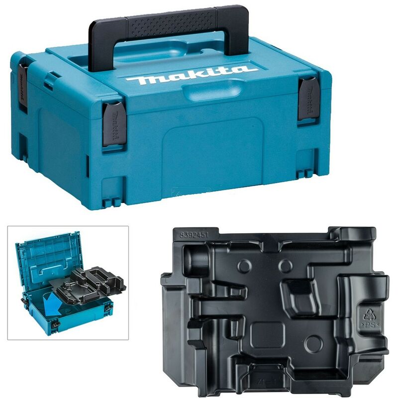 Makita 12v Max 10.8v HR166 HR140 SDS Makpac Tool Case and Inlay for Type 2 Case