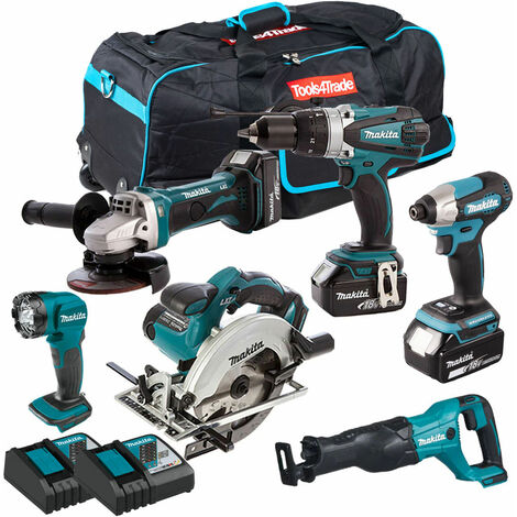 Makita dlx6068pt 18v 6 piece cheap kit with 3x 5.0 ah batteries