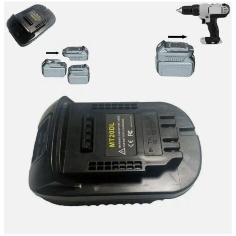 Makita 18V Batterieadapter Ersatz für Makita BL1830 BL1860 BL1815 DCB200 für Dewalt 20V Max Lithium-Batterie Elektrowerkzeug MUMU