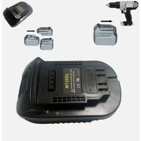 SJQKA Makita 18V Battery Adapter, Replacement for Makita BL1830 BL1860 BL1815 DCB200, for Dewalt 20V Max Lithium Cordless Power Tool