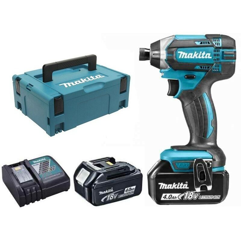 Image of MAKITA 18V Li-Ion 4.0 Ah 165 Nm Schlagschrauber - 2 Batterien, Ladegerät, Koffer - DTD152RMJ