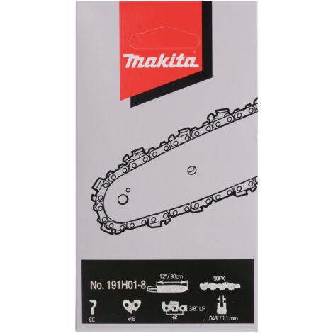 Makita 191H01-8 Cadena Motosierra 46 3/8" 1.1 mm/0.043" 30 cm/12" 90PX/291