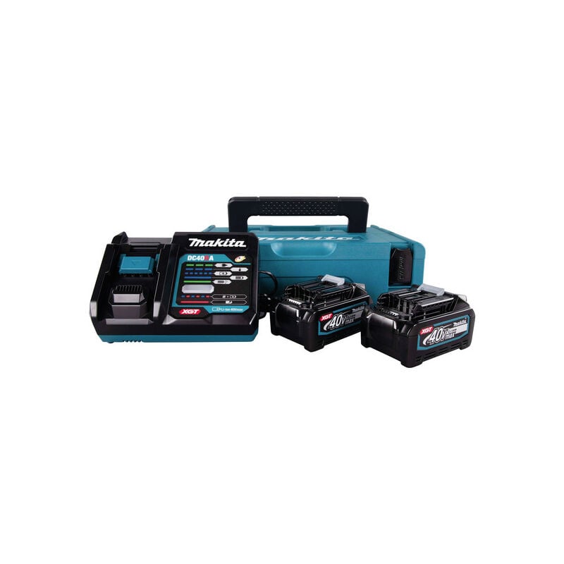 Makita - Pack 2 baterías BL4040 + cargador DC40RA en MAKPAC1 - 191J97-1