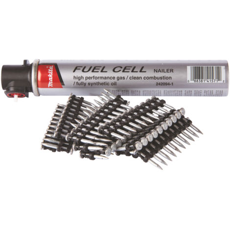 Makita – 1962910 Cheville à béton 2,6 mm x 25 mm – Lot de 100 clous – Compatible cloueur GN420C – Pour béton armé