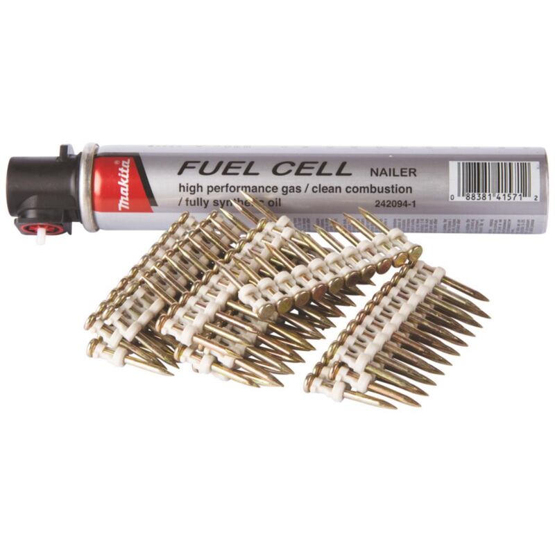 Makita Packs : Clous C6 + cartouche de gaz pour cloueur à béton GN420C 196292 8 - vue 3