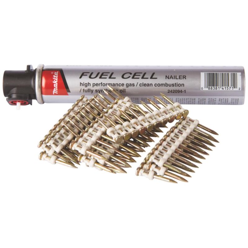 Chiodi per calcestruzzo 2,6 x 30 mm, 1.000 pz. con cartuccia a gas Calcestruzzo - 2,6 x 30 mm - 1.000 pz. - Makita