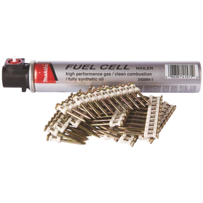 Makita Packs : Clous C6 + cartouche de gaz pour cloueur à béton GN420C 196293 6