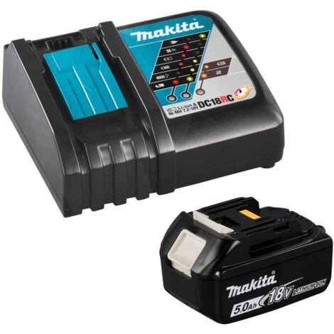 Makita 197624-1Z Kit Energy 1pz BL1850 18V 5,0Ah + Caricabatterie singolo rapido DC18RC