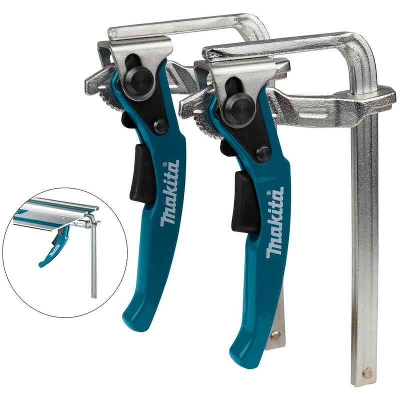 199826-6 Guide Rail Clamps Quick Release for SP6000 DSP600 Plunge Saw - Makita