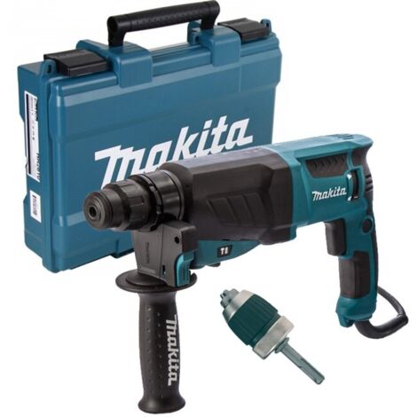 Makita 240v SDS + 3 Mode Rotary Hammer Drill HR2670 Heavy Duty + Chuck + Adaptor