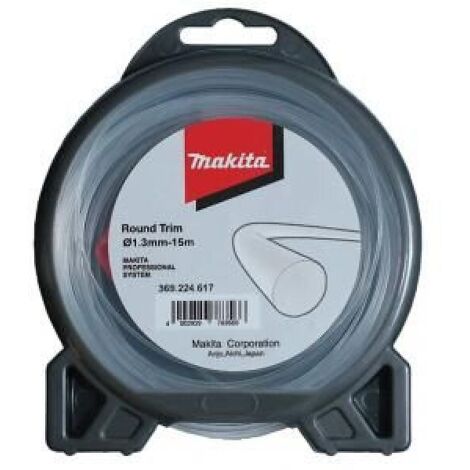 Makita 369224807 Coupe-bordure à brosse métallique ronde blanche 1,3 mm 15 m