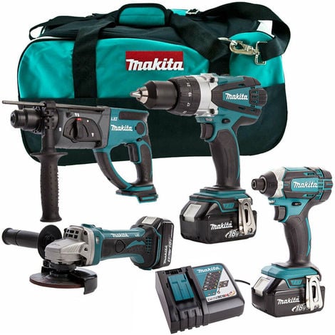 Makita 4 Piece 18V Li-ion Kit 3 x 4.0Ah Batteries & Charger MAKDEAL-69:18V