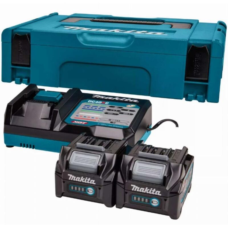 Makita - 40v Li-ion Max Starterset - 2 Akkus 2, 5 Ah - Mbox - 191v27-4