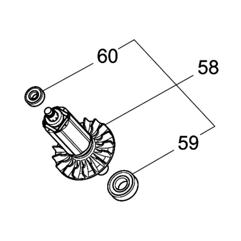 Image of Makita 519429-4 Rotor Anker 18V Für Dur 187, 188, 189