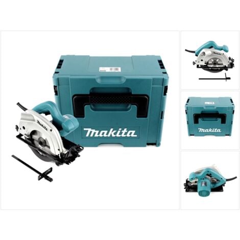 Makita 5604 R 950 W Scie circulaire avec 5000 tr/min jusqu'à 54 mm de hauteur de coupe + boîtier Makpac