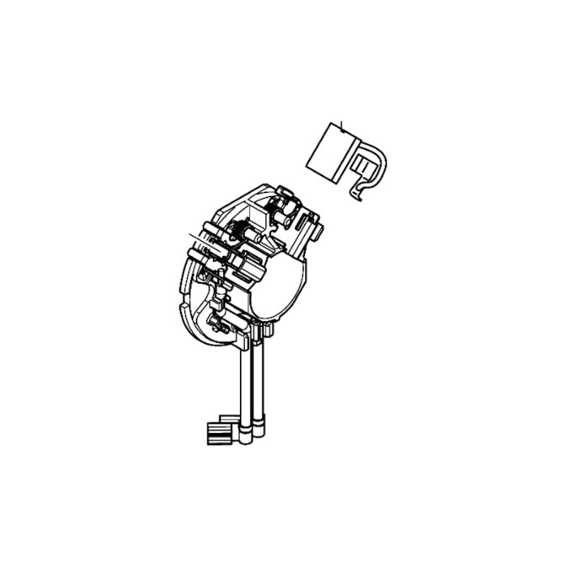 Image of Makita 632F21-6 Schleif Kohlen Halter Komplett mit Kohlen Ddf Dhp 482