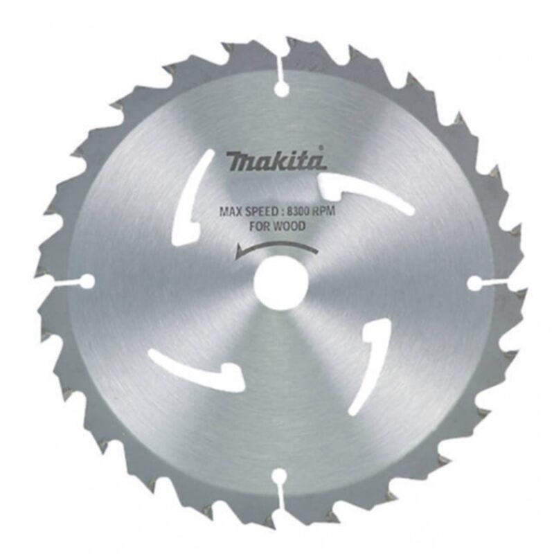 Lame de scie circulaire Makita A-80999 en tungstène 260 x 2,6 x 30 mm 60 dents 15°