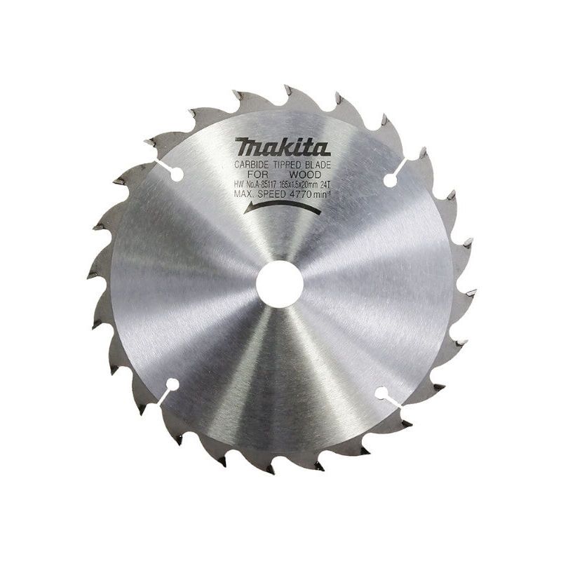 Makita - A-85117 Lame De Scie Circulaire tct 165x15x20mm 24T Bois