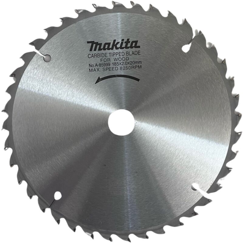Makita - Lame de scie circulaire A-85999 tct 185 x 2 x 20 mm 40 dents 18°