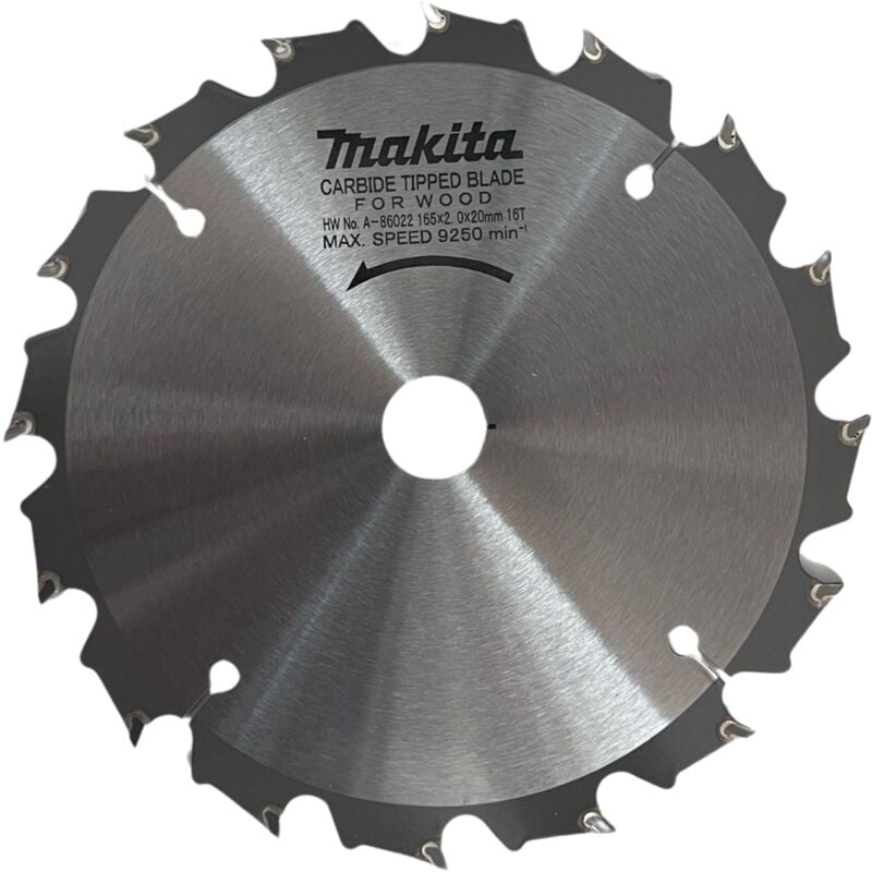 Makita - Lame de scie circulaire A-86022 tct 165 x 2 x 20 mm 16 dents 23°