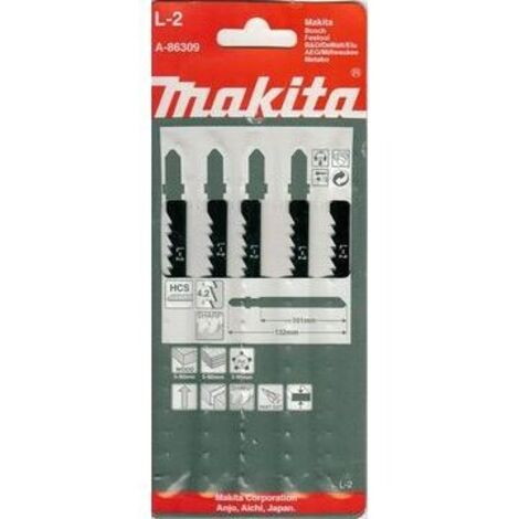 Makita A-86309 Lame de scie sauteuse L-2 5 pc(s)