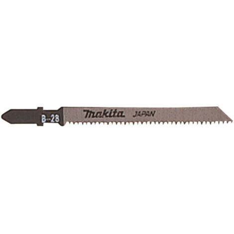 Makita – Lame de scie sauteuse pour bois dur – Lot de 5 – A80391 – Acier rapide HSS – 63 mm – Denture 16 TPI pour coupes nettes