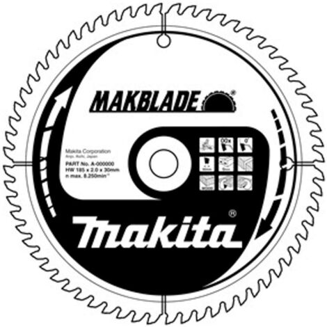 Makita Accesorios - Hoja de sierra para madera, 260x30 mm, 40 dientes B-17728