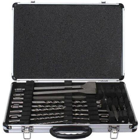 Makita Accesorios - Juego de 17 piezas de brocas y cinceles para hormigón SDS Plus D-19180