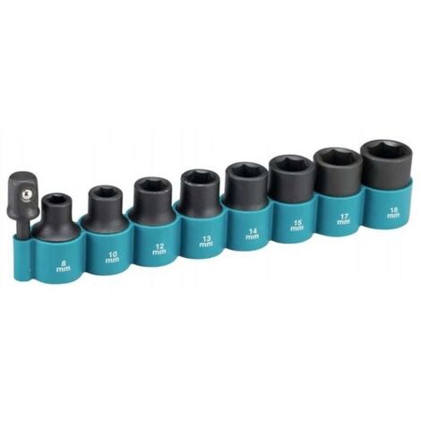 Makita Accesorios - Juego de llaves de vaso de 9 piezas B-54645