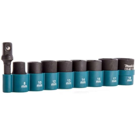 Makita Accesorios - Juego de llaves de vaso de 9 piezas E-16639