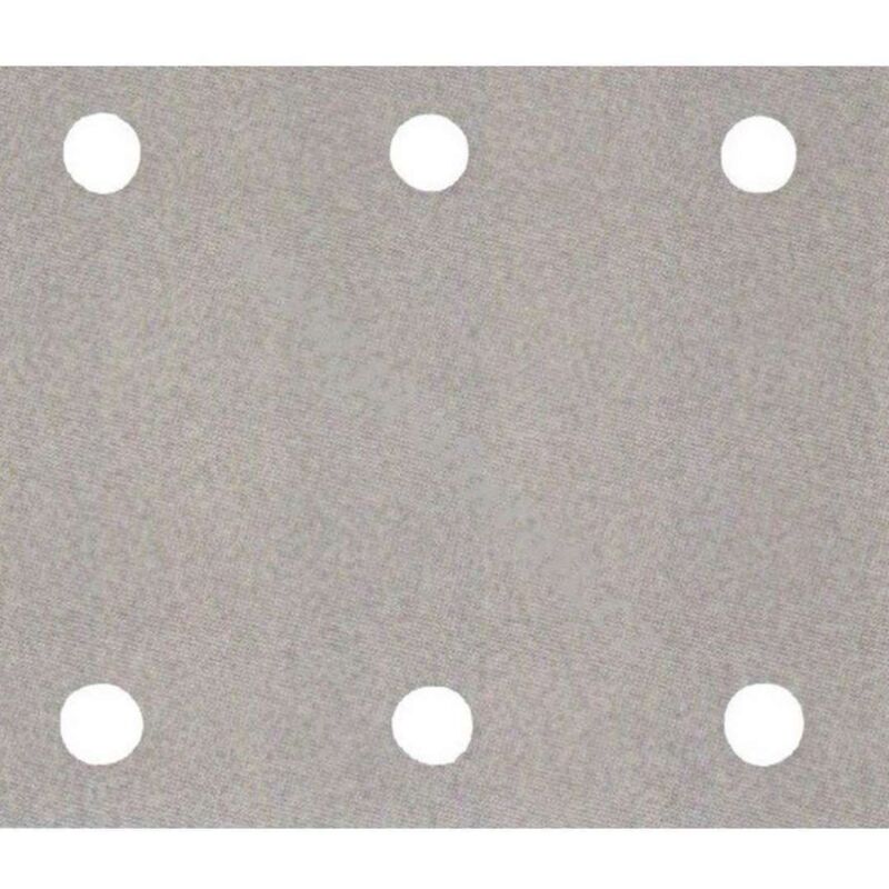 Carta abrasiva Makita 114 x 102 mm, K120, 50 pz. 114 x 102 mm - K120 - 50 pz. - 6 fori - Vernici / colori